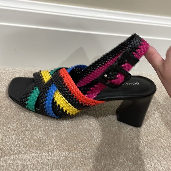 Donald Pliner rainbow 🌈 Rhonda braided block heel sandals BRAND NEW - Picture 5 of 10